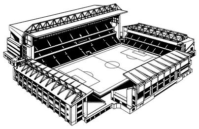 Silhouette von Anfield