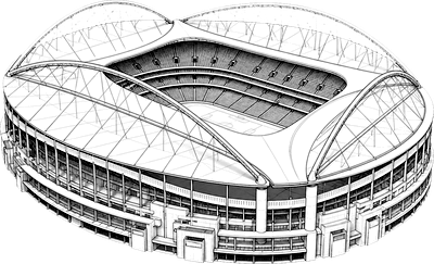 Silhouette des Estádio da Luz