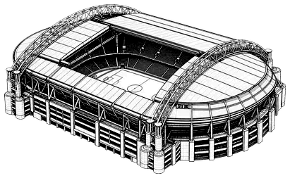 Silhouette der Johan Cruijff ArenA