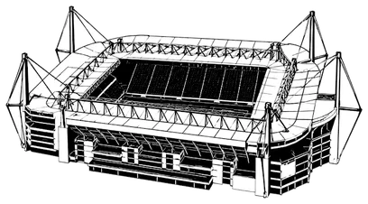 Silhouette des Signal Iduna Park