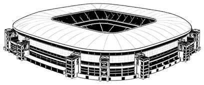 Silhouette der Veltins-Arena